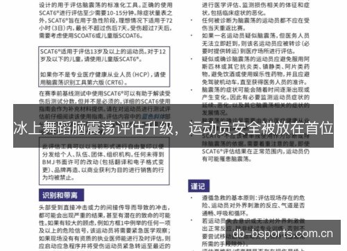 冰上舞蹈脑震荡评估升级，运动员安全被放在首位
